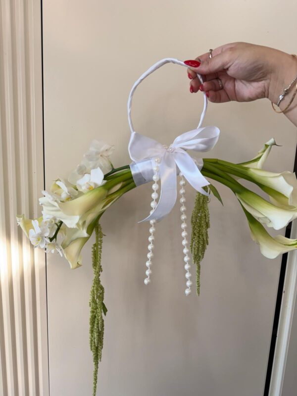 זר כלה תיק פרחים